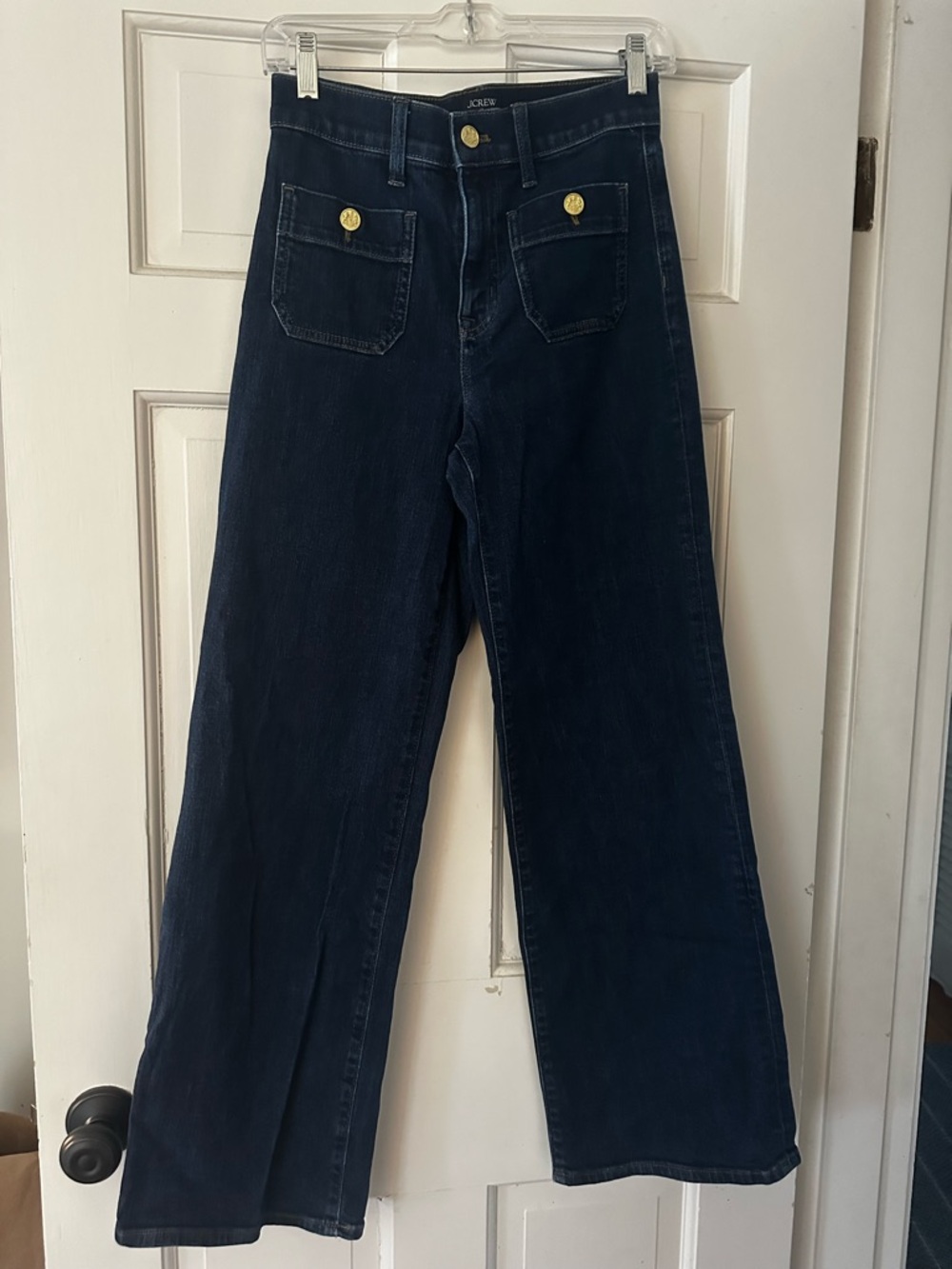 Slim wide-leg sailor jean in all-day stretch